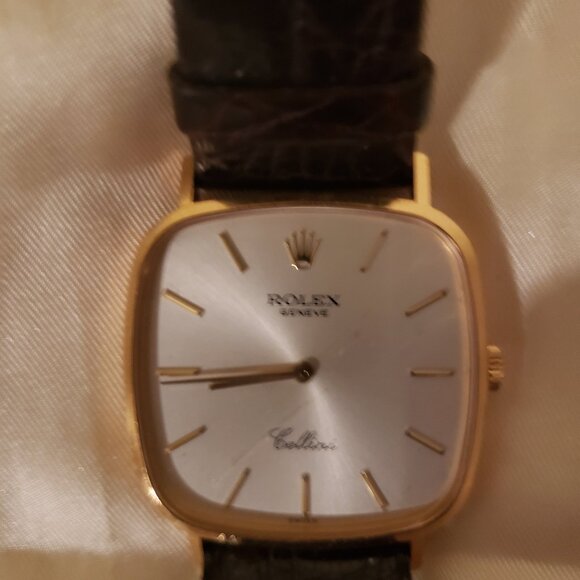 ROLEX CELLINI  MEN'S 18K GOLD  WRIST WATCH - Picture 1 of 5